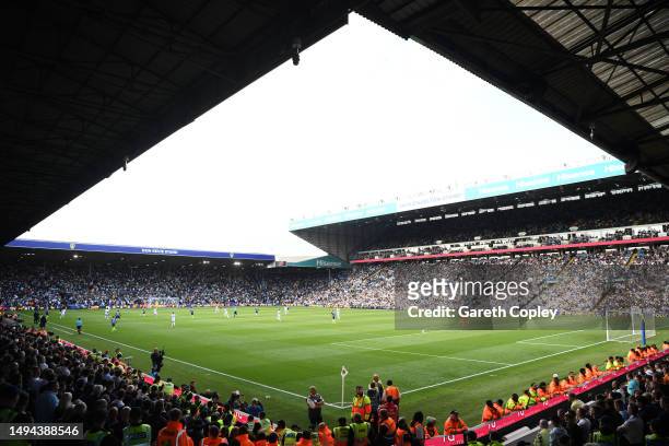 General view during the Premier League match between Leeds United and Tottenham Hotspur at Elland Road on May 28, 2023 in Leeds, England.