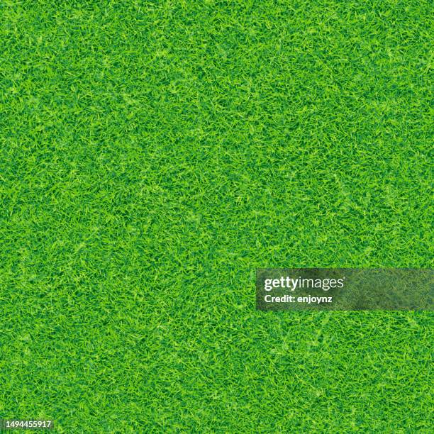 seamless green grass vector background - mowing stock illustrations