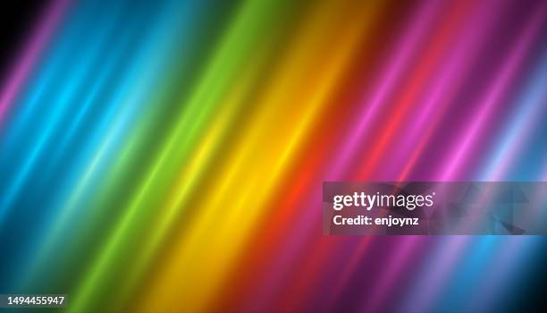 bright abstract angled blurred lines background - spectrum stock illustrations