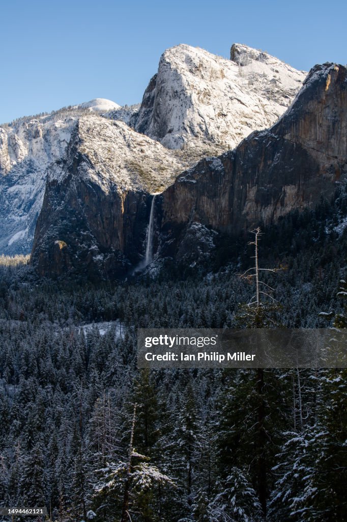 Three Brothers In Yosemite National Park Winter