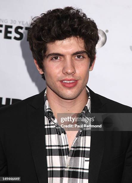 Actor Carter Jenkins attends 2012 Outfest - "Struck By Lightning" Premiere at the John Anson Ford Theater on July 22, 2012 in Los Angeles, California.