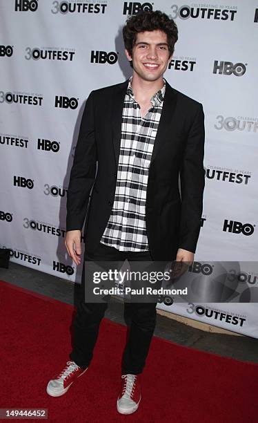 Actor Carter Jenkins attends 2012 Outfest - "Struck By Lightning" Premiere at the John Anson Ford Theater on July 22, 2012 in Los Angeles, California.