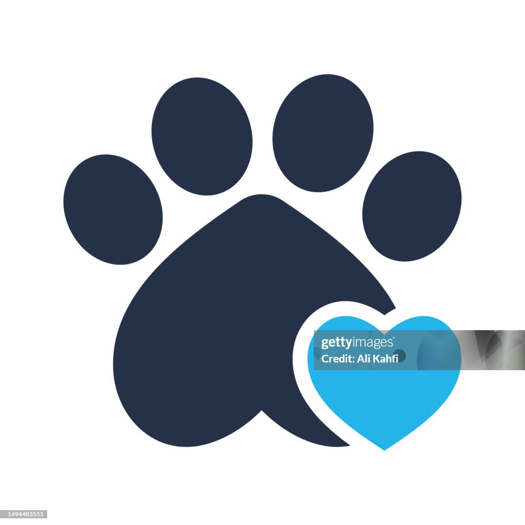 Icono de amor de mascotas