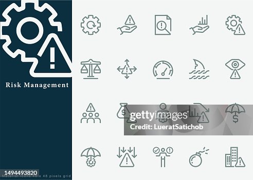Improved Risk Coverage Icon Risk Management Assessment Crisis Financial Investment Strategy Risk ...