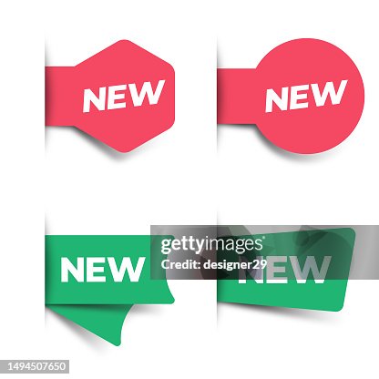 New Tag Icon Set Vector Design on White Background. New Tag Icon Set Vector Design on White Background.