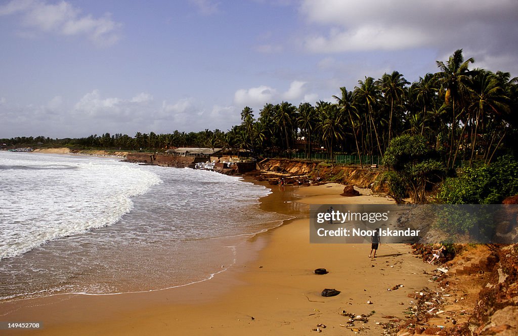 Sinquerim beach in Goa