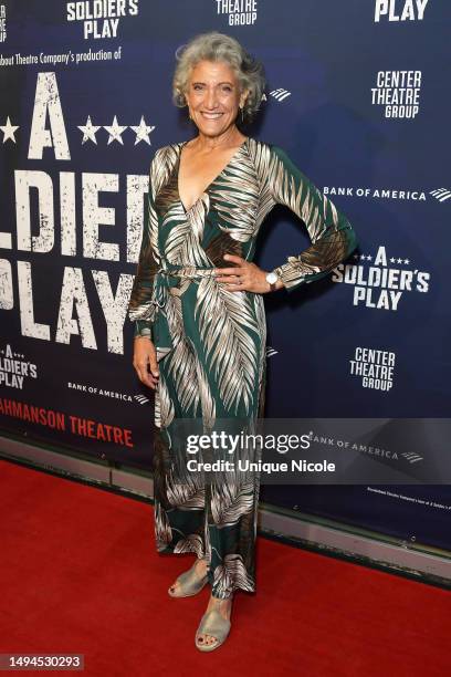 Amy Aquino attends the Center Theatre Group's Opening Of "A Soldier's Play" at Ahmanson Theatre on May 24, 2023 in Los Angeles, California.