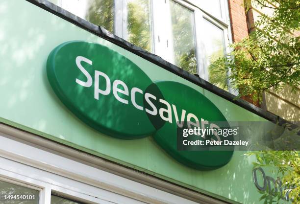 Specsavers External Store Sign on May 2023 in London, England.