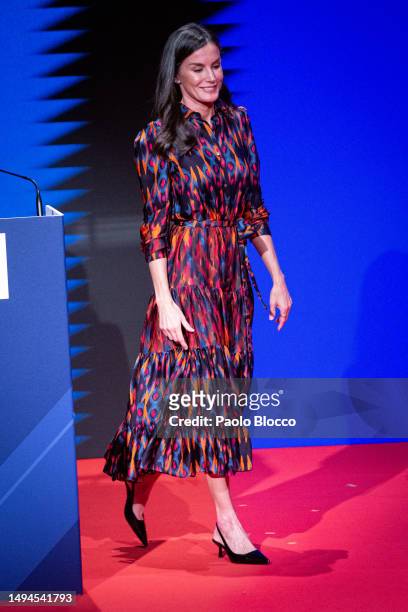Queen Letizia of Spain attends the Red Cross Fundraising Day at Circulo de las Bellas Artes on May 30, 2023 in Madrid, Spain.