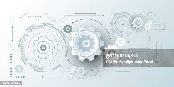 gears and cogs - gear stick stock illustrations