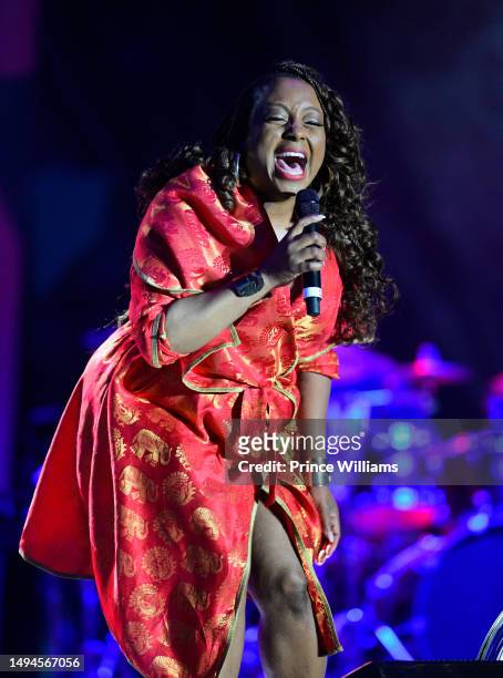 Ledisi performs during 2023 Atlanta Jazz Festival at Piedmont Park on May 29, 2023 in Atlanta, Georgia.