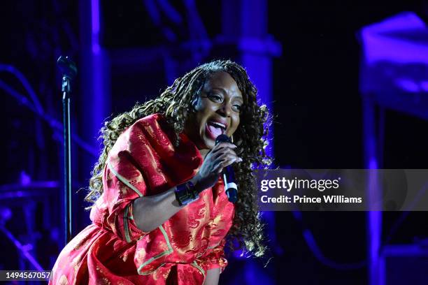 Ledisi performs during 2023 Atlanta Jazz Festival at Piedmont Park on May 29, 2023 in Atlanta, Georgia.