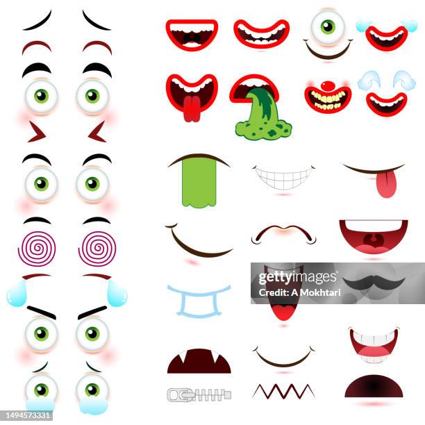 illustrations, cliparts, dessins animés et icônes de grimace dessin animé face sur arrière-plan. - clown