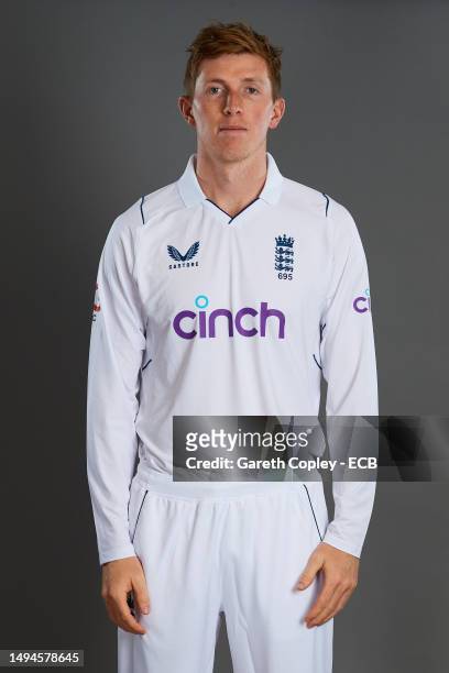 Zak Crawley of England poses for a portrait on May 30, 2023 in London, England.