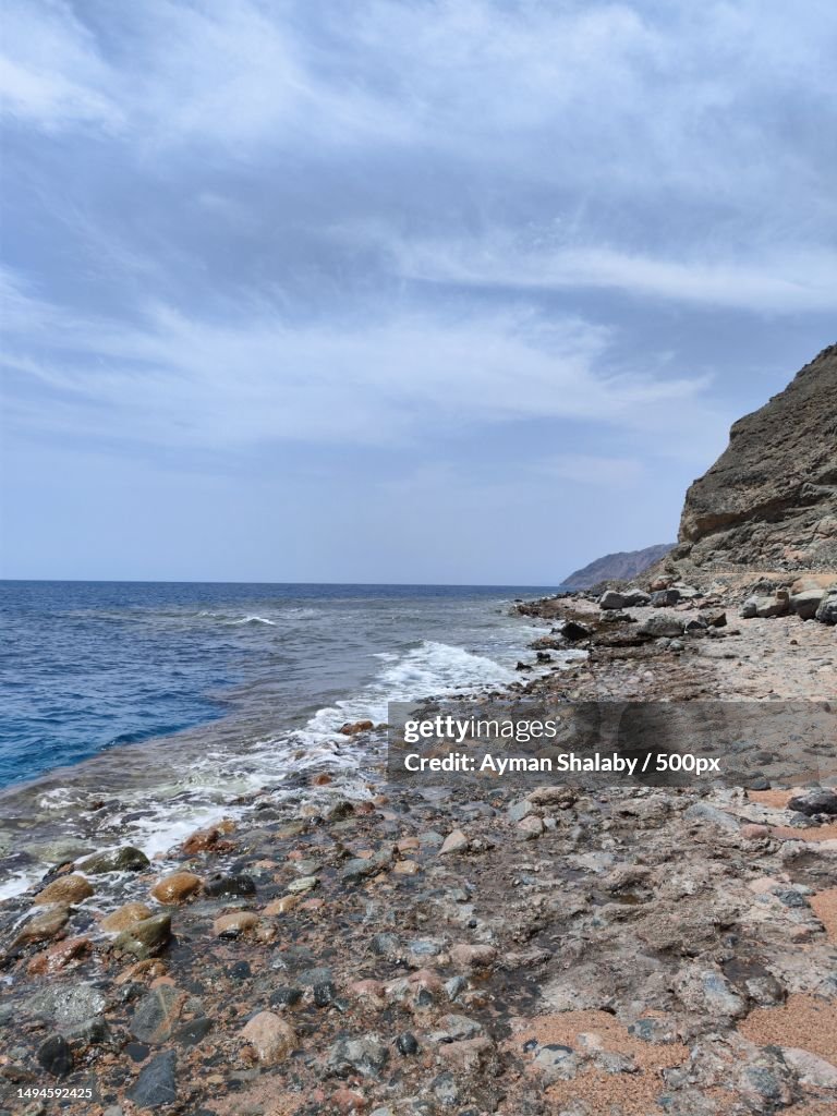 Scenic view of sea against sky,Dahab,South Sinai Governorate,Egypt