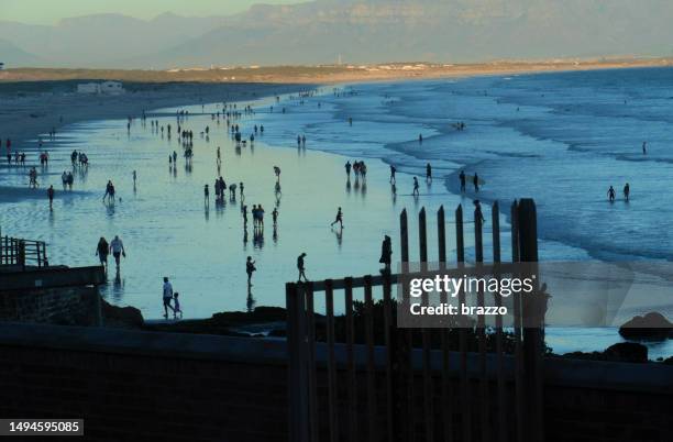 muizenberg, cape town - false bay stock pictures, royalty-free photos & images