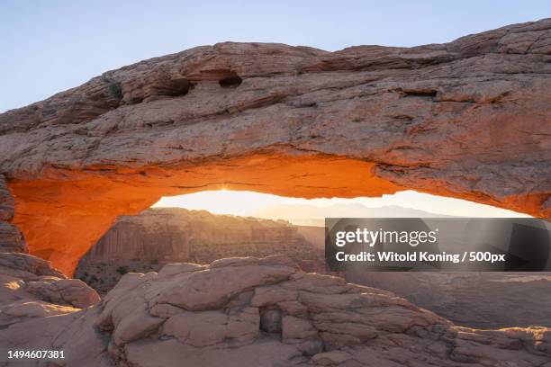 view of rock formations - island in the sky stock pictures, royalty-free photos & images