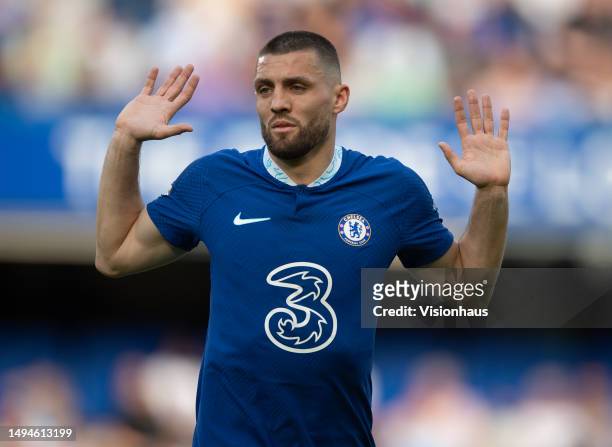 Mateo Kovacic of Chelsea during the Premier League match between Chelsea FC and Newcastle United at Stamford Bridge on May 28, 2023 in London,...