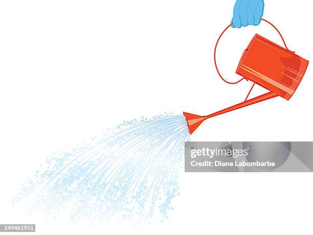 isoliert gießkanne - watering can stock-grafiken, -clipart, -cartoons und -symbole