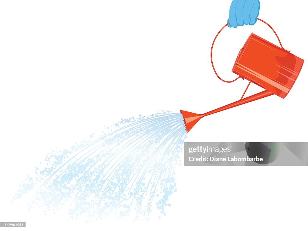 Isolated Watering Can