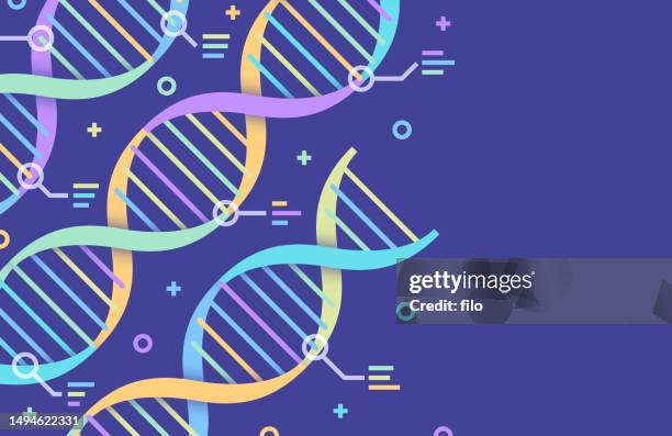 moderne wissenschaft dna-statistik helix hintergrund - genforschung stock-grafiken, -clipart, -cartoons und -symbole