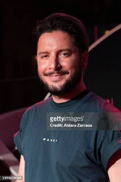 Manuel Carrasco poses for a portrait during the presentation of his new tour at Fitz Club on May 30, 2023 in Madrid, Spain.