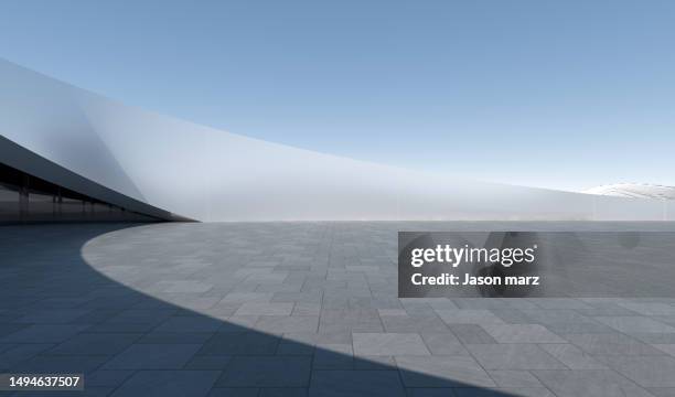 3d outdoor plaza building - american architecture stock pictures, royalty-free photos & images