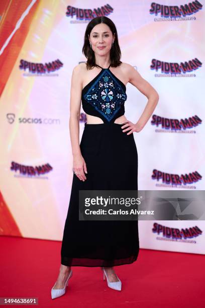 Actress Ruth Diaz attends the premiere of "Spider-Man: Cruzando El Multiverso" at the Callao cinema on May 30, 2023 in Madrid, Spain.