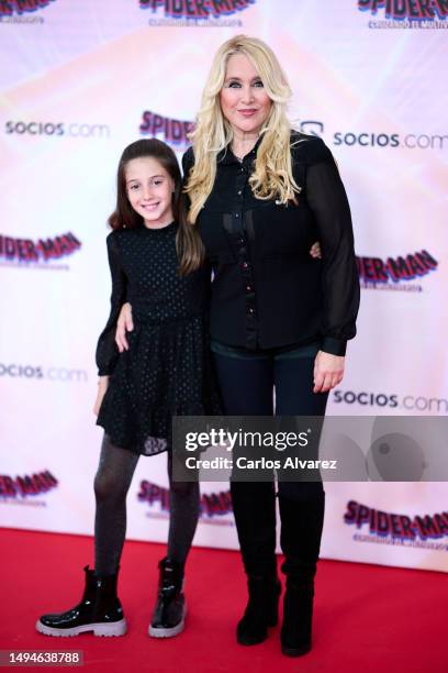 Geraldine Larrosa aka Innocence attends the premiere of "Spider-Man: Cruzando El Multiverso" at the Callao cinema on May 30, 2023 in Madrid, Spain.