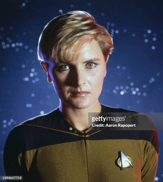 Los Angeles Actress Denise Crosby of Star Trek: The Next Generation, poses for a portrait circa 1987 in Los Angeles, California