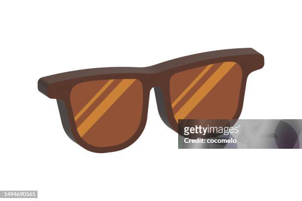 sunglasses, 3d icon. - sunglasses emoji stock illustrations