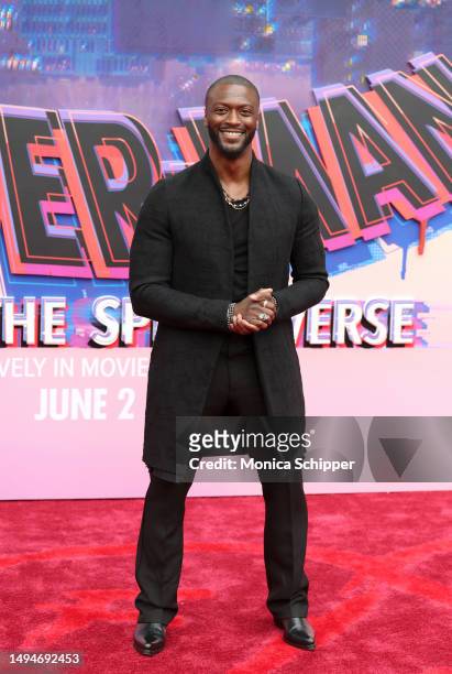 Aldis Hodge attends the world premiere of "Spider-Man: Across The Spider-Verse" at Regency Village Theatre on May 30, 2023 in Los Angeles, California.