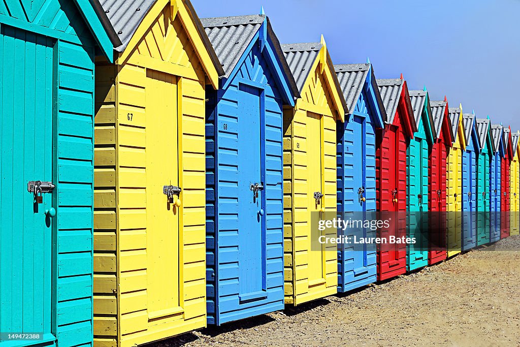 Beach huts