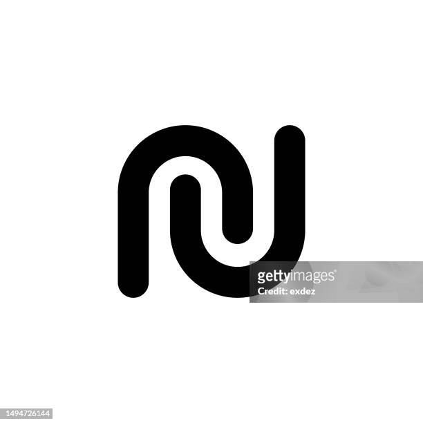 letter n logo - n stock illustrations