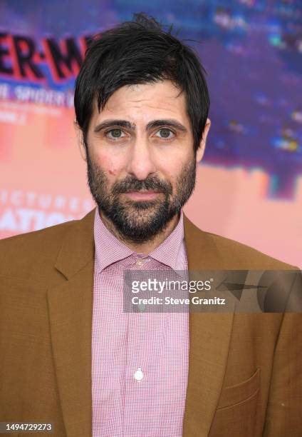 Jason Schwartzman arrives at the World Premiere Of Sony Pictures Animation's "Spider-Man" Across The Spider Verse" at Regency Village Theatre on May...