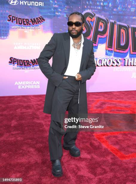 Shameik Moore arrives at the World Premiere Of Sony Pictures Animation's "Spider-Man" Across The Spider Verse" at Regency Village Theatre on May 30,...