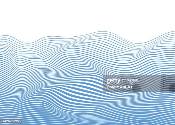 stockillustraties, clipart, cartoons en iconen met abstract background with waves - water