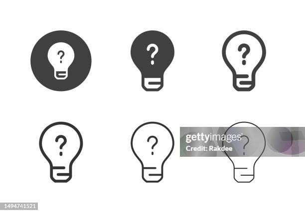 stockillustraties, clipart, cartoons en iconen met question ideas icons - multi series - meubelwinkel