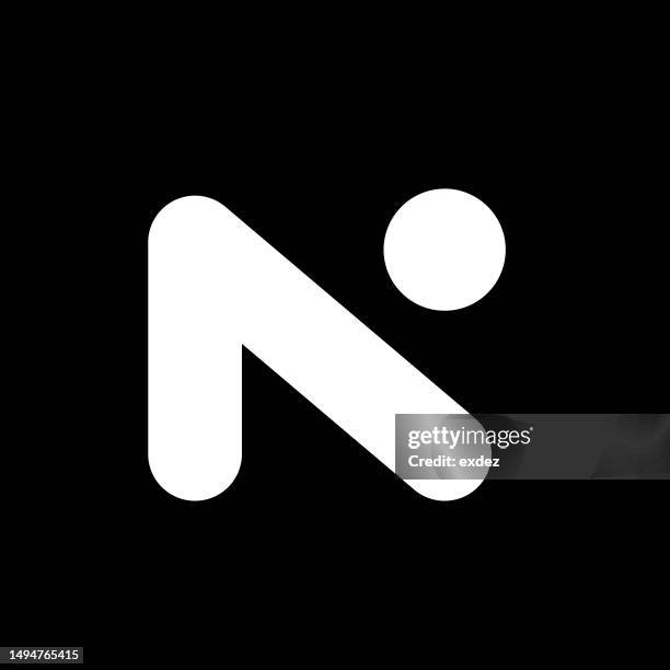 letter n logo - letter n stock illustrations