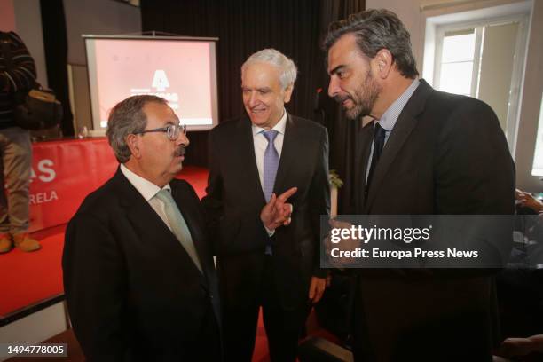 The president of the General Council of the Judiciary, Rafael Mozo; the professor of Commercial Law Carlos Lema Devesa and the provincial president...