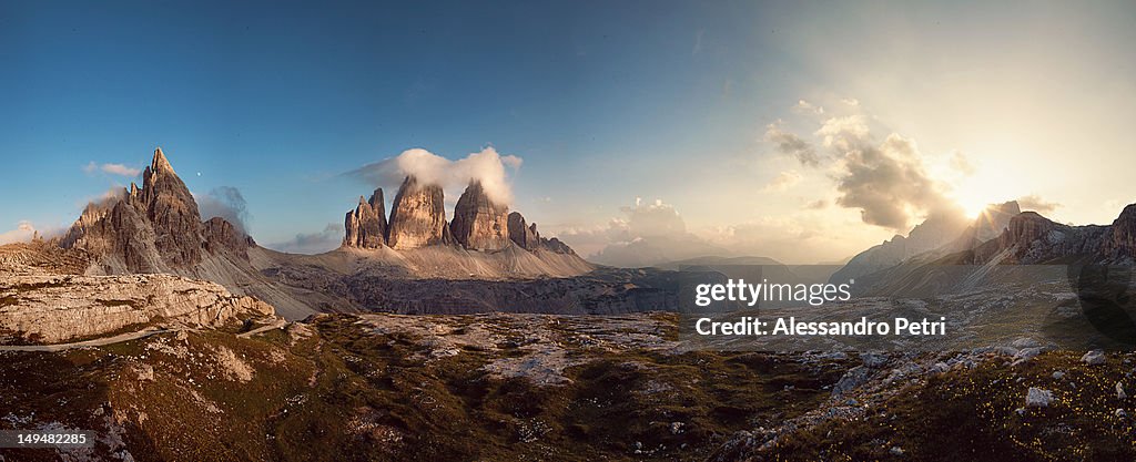 Sunset at Three Peaks
