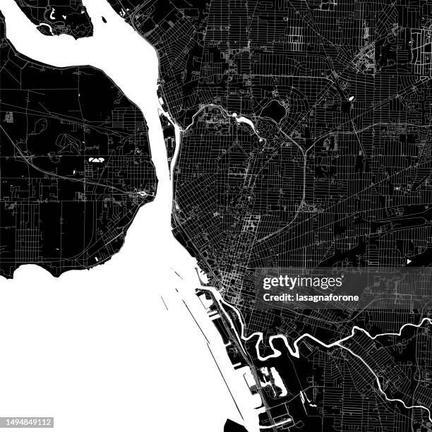 Buffalo New York Usa Vector Map High-Res Vector Graphic