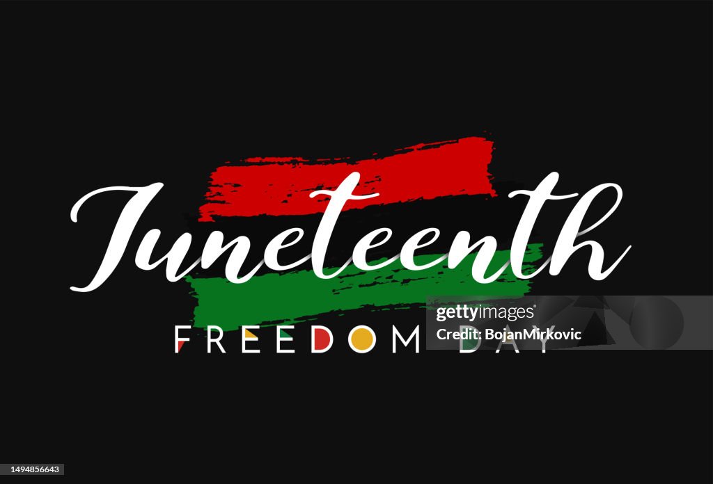 Juneteenth background, Día de la Libertad, 19 de junio. Vector