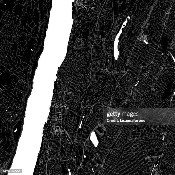 yonkers, new york, usa vector map - yonkers stock illustrations