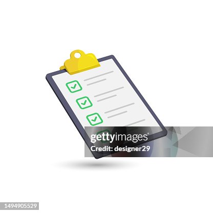Checklist or Clipboard Icon Vector Design on White Background. Checklist or Clipboard Icon Vector Design on White Background.
