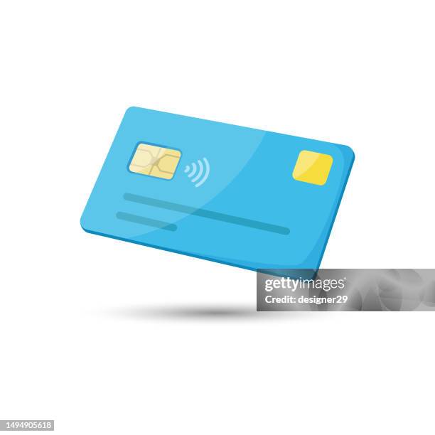 bildbanksillustrationer, clip art samt tecknat material och ikoner med credit card icon vector design on white background. - kreditkort