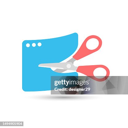 Screenshot Icon Flat Design. Screenshot Icon Flat Design.
