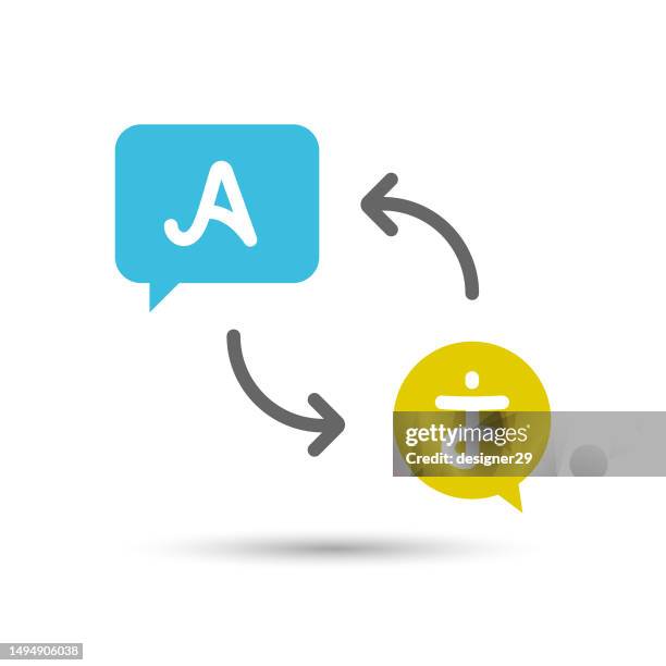 translate icon vector design. - multilingual stock illustrations