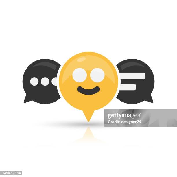 feedback and support icon vector design on white background. - give feedback stock illustrations