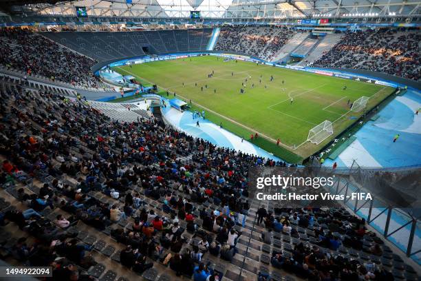 General view inside Estadio La Plata before the FIFA U-20 World Cup Argentina 2023 Round of 16 match between England and Italy at Estadio La Plata on...